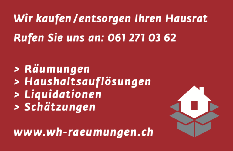 WH-Räumungen – Räumungensdienst in Basel